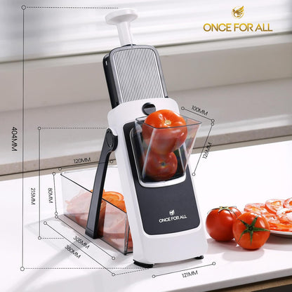 Upgrade Safe Mandoline Slicer Plus, Bigger Size, SkyBlue