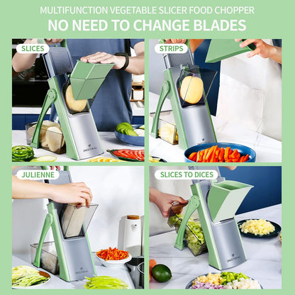 Upgrade Safe Mandoline Slicer Plus, Bigger Size, SkyBlue