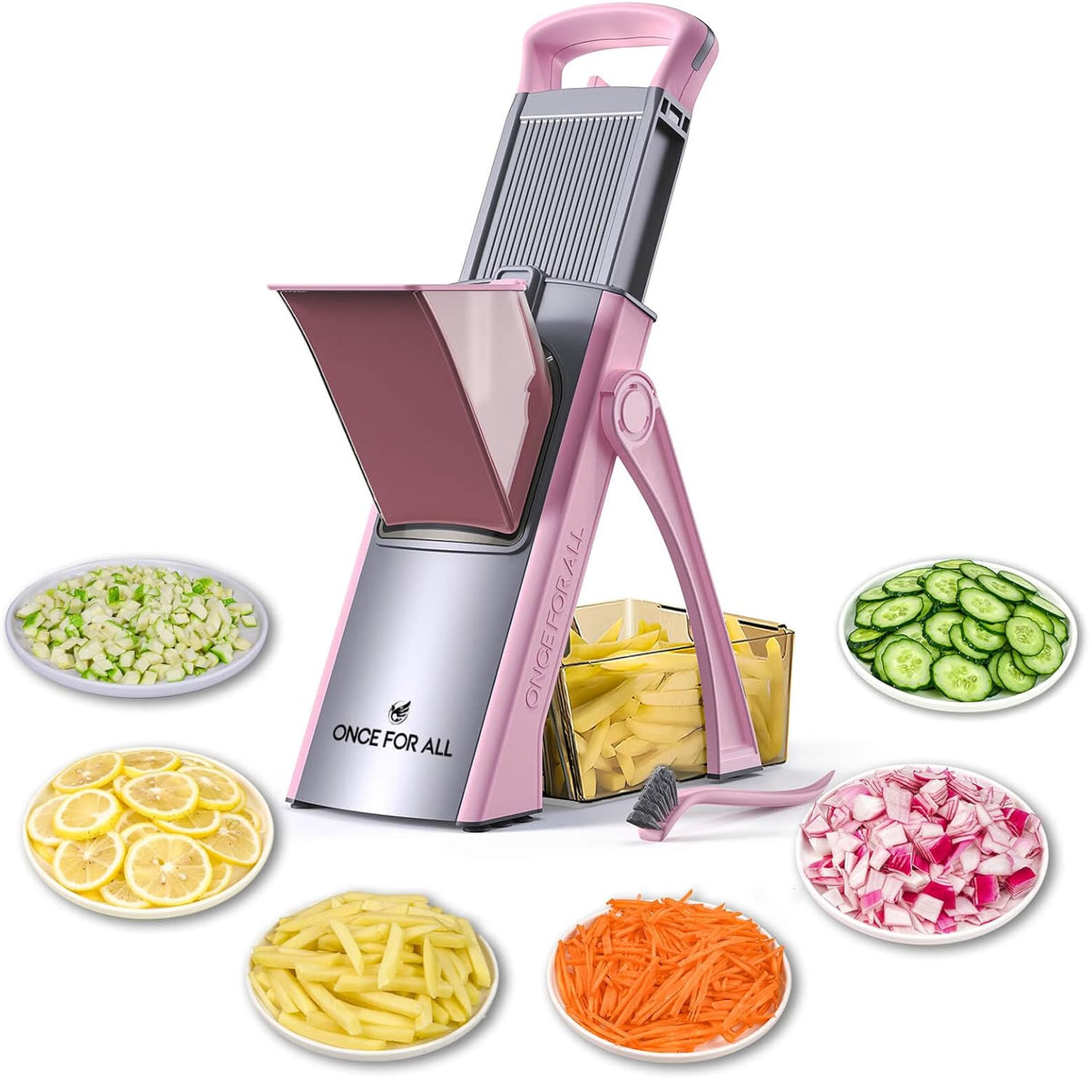 Upgrade Safe Mandoline Slicer Plus, Bigger Size, SkyBlue