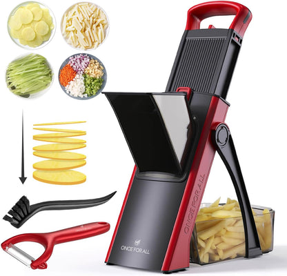 Upgrade Safe Mandoline Slicer Plus, Bigger Size, SkyBlue