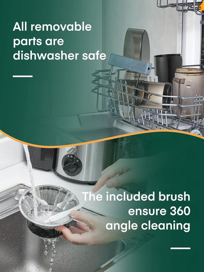 Juicer Machines, Juicer Whole Fruit and Vegetables with 3-Speed Setting, 400 W Motor Quick Juicing Ideal for Beginners & Light Daily Use, Cleaning Brush and Juicing Recipe Included
