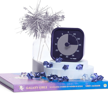 MOD Home - Metallic Series - Individual Sized 60 Minute Visual Countdown Timer for ADHD, Adults, Students, and Pomodoro with Silent Operation (Metallic Forest)
