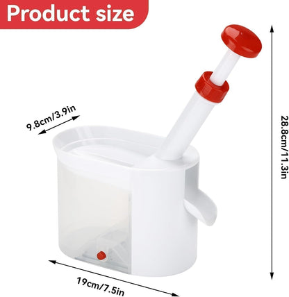 Cherry Pitter with Stone Catcher Container, Plastic Cherry Pit Seeds Removing Tool, Reusable Grapes Seeds Removing Tool with Container Cherry Stone Remover Tool for Home Traveling Fruit Gadget