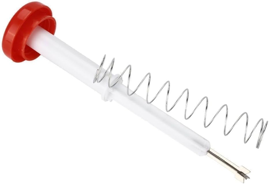 Cherry Pitter with Stone Catcher Container, Plastic Cherry Pit Seeds Removing Tool, Reusable Grapes Seeds Removing Tool with Container Cherry Stone Remover Tool for Home Traveling Fruit Gadget