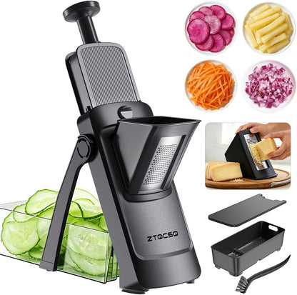Safe Mandoline Slicer for Kitchen, Vegetable & Food Cutter, Easy to Clean