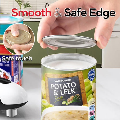 Rechargeable Electric Can Opener, USB-C Smooth Edge Cutter