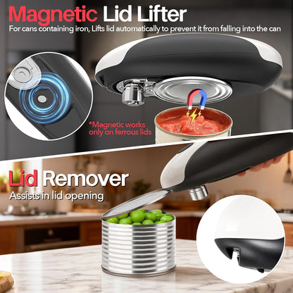 Rechargeable Electric Can Opener, USB-C Smooth Edge Cutter