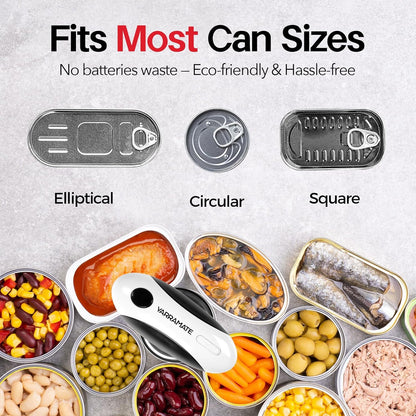 Rechargeable Electric Can Opener, USB-C Smooth Edge Cutter