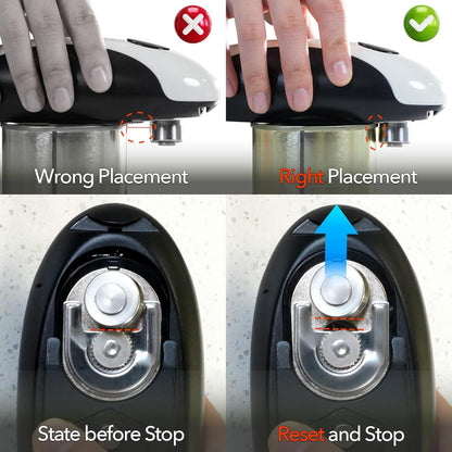 Rechargeable Electric Can Opener, USB-C Smooth Edge Cutter