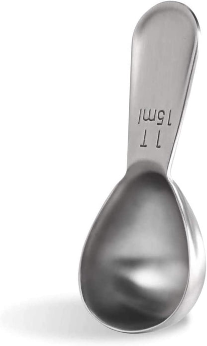 18/8 Stainless Steel Coffee Scoop: 2 Tbsp Scoop Metal Measure Spoon | Stainless Steel Tablespoon Measuring Spoon, Tablespoon Coffee Spoons, Short Handle Tbsp Scooper for Ground Coffee Bean Powder