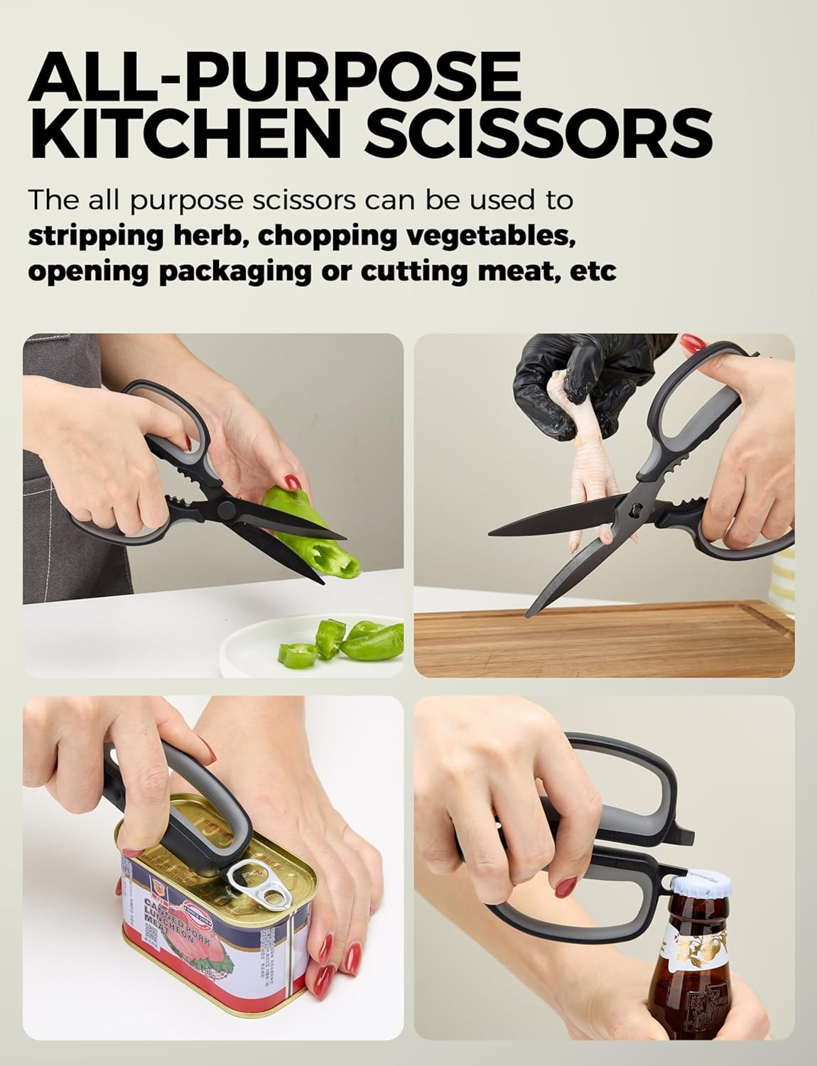 Come Apart Kitchen Shears Heavy Duty All Purpose food Scissors