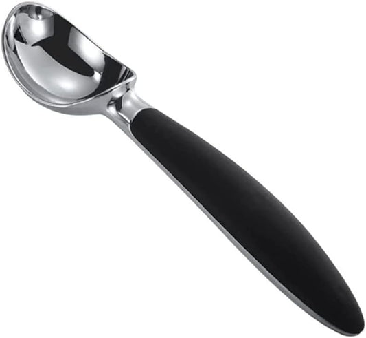 Non-Slip Handle Ice Cream Scoop, 6.7 Inch Zinc Alloy Ice Cream Spoon, Ice Cream Dipper for Dessert, Gelatos, Frozen Yogurt, Watermelon Fruit Melon Baller