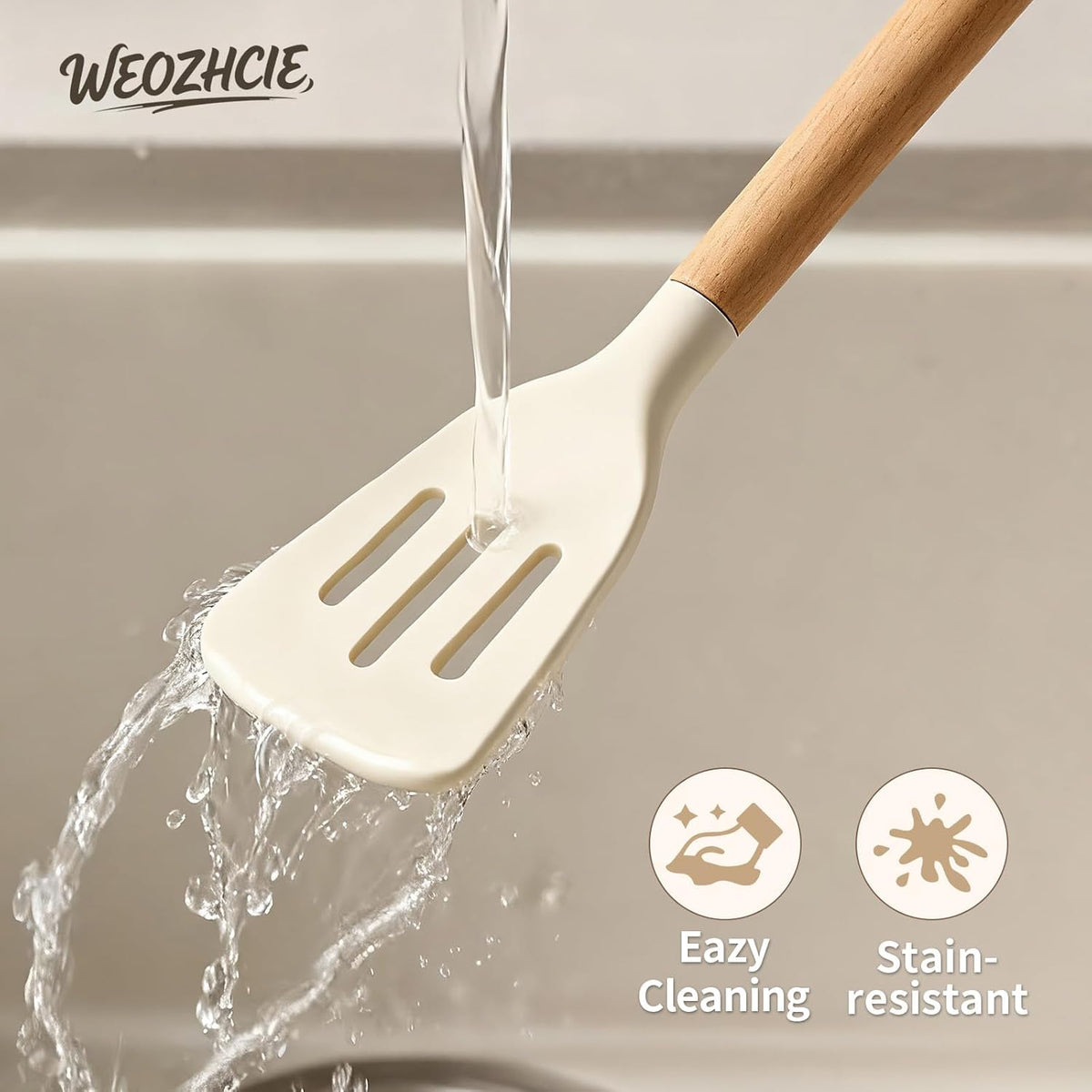 Silicone Cooking Utensil Set,12 PCS Cooking Cookware Kitchen Utensils Set for Cooking, Nonstick 446°F Heat-Resistant Cookware Kitchen Tools of Spoon,Brush,Whisk,Spatula,Turner Tongs (Black)