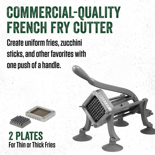 Products Commercial-Quality French Fry Cutter for Potatoes and Vegetables, Cast Iron