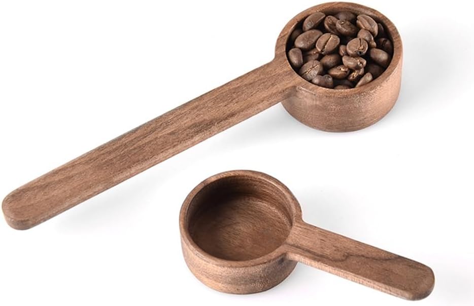 Wooden Scoops for Canisters, Coffee Scoop,Korean Style 6.61 inch Wooden Coffee Ground Spoon, Measuring for Ground Beans or tea, Soup Cooking Mixing Stirrer Kitchen Tools Utensils