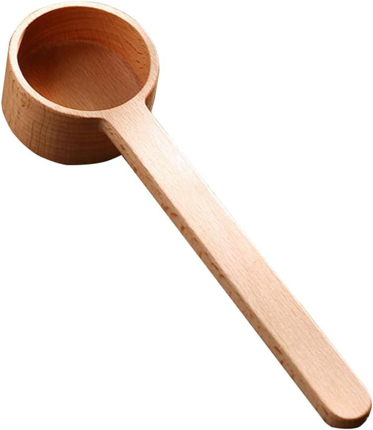 Wooden Scoops for Canisters, Coffee Scoop,Korean Style 6.61 inch Wooden Coffee Ground Spoon, Measuring for Ground Beans or tea, Soup Cooking Mixing Stirrer Kitchen Tools Utensils