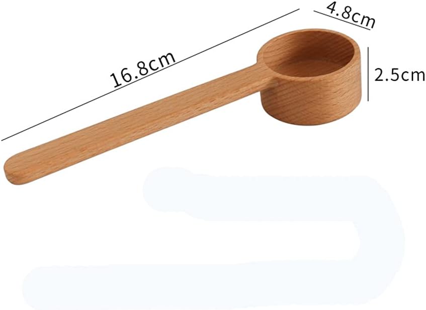 Wooden Scoops for Canisters, Coffee Scoop,Korean Style 6.61 inch Wooden Coffee Ground Spoon, Measuring for Ground Beans or tea, Soup Cooking Mixing Stirrer Kitchen Tools Utensils