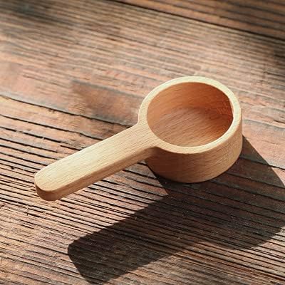 Wooden Scoops for Canisters, Coffee Scoop,Korean Style 6.61 inch Wooden Coffee Ground Spoon, Measuring for Ground Beans or tea, Soup Cooking Mixing Stirrer Kitchen Tools Utensils