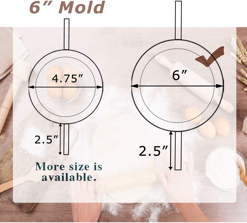 6" Extra Large Empanada Maker Press, 2-in-1 Dough Cutter & Pie Mold | 6-inch Professional Dumpling Maker Mold for Authentic Empanadas, Pierogi, Ravioli, and Mini Pies. Heavy Duty Kitchen Tool.