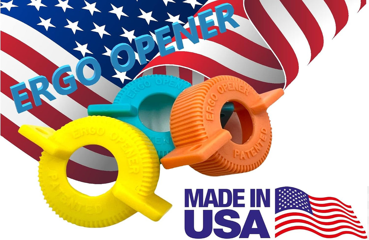 3-Pack WATER BOTTLE Opener | Arthritis Sufferers Elderly Seniors Weak Hands | Easy Twist-Off Plastic Bottle Opening Tool Travel On-Go | Carpal Tunnel | MADE in USA