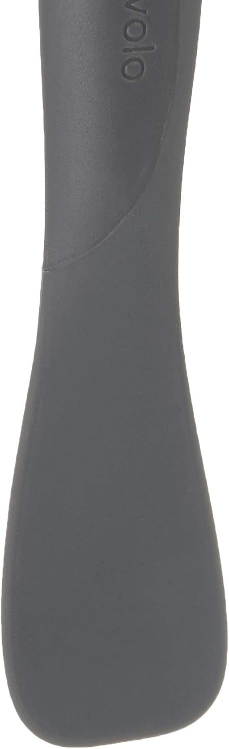 Flex Core Mini Silicone Spatula Set for Kitchen Prep and Baking, Silicone Kitchen Utensils Set with Spatula Spoonula & Scoop Tools, BPA Free Heat Resistant Silicone Cooking Set, Charcoal Gray