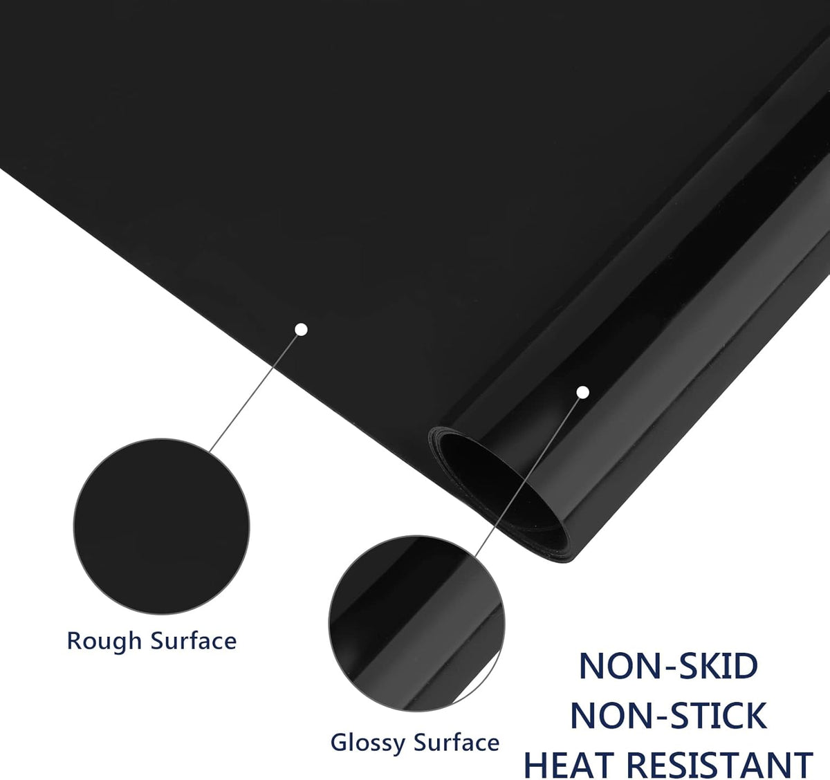 2 Pack Silicone Crafting Mats, 15.7" x 11.8" Silicone Mat for Crafts, Large Heat Resistant Sheet for Jewelry Casting, Epoxy Resin, Painting, Counter Table Protector, Placemat, Nonstick, Black