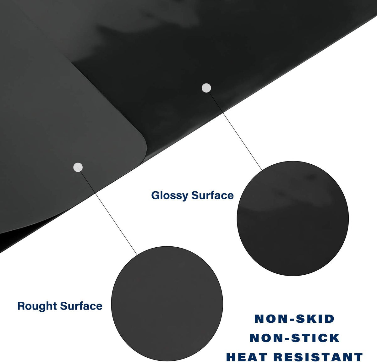 2 Pack Silicone Crafting Mats, 15.7" x 11.8" Silicone Mat for Crafts, Large Heat Resistant Sheet for Jewelry Casting, Epoxy Resin, Painting, Counter Table Protector, Placemat, Nonstick, Black