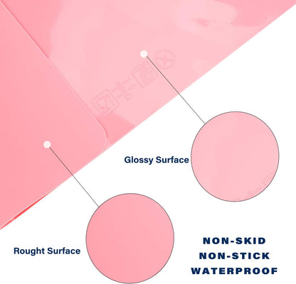 2 Pack Silicone Crafting Mats, 15.7" x 11.8" Silicone Mat for Crafts, Large Heat Resistant Sheet for Jewelry Casting, Epoxy Resin, Painting, Counter Table Protector, Placemat, Nonstick, Black
