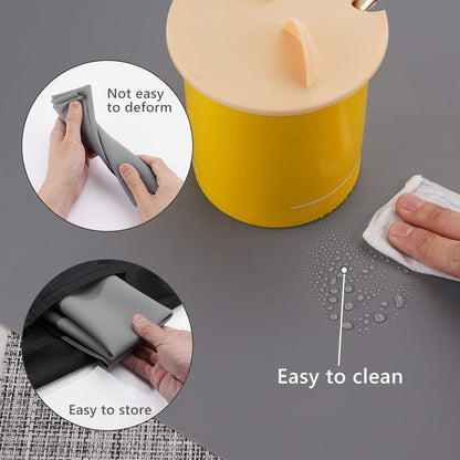 2 Pack Silicone Crafting Mats, 15.7" x 11.8" Silicone Mat for Crafts, Large Heat Resistant Sheet for Jewelry Casting, Epoxy Resin, Painting, Counter Table Protector, Placemat, Nonstick, Black