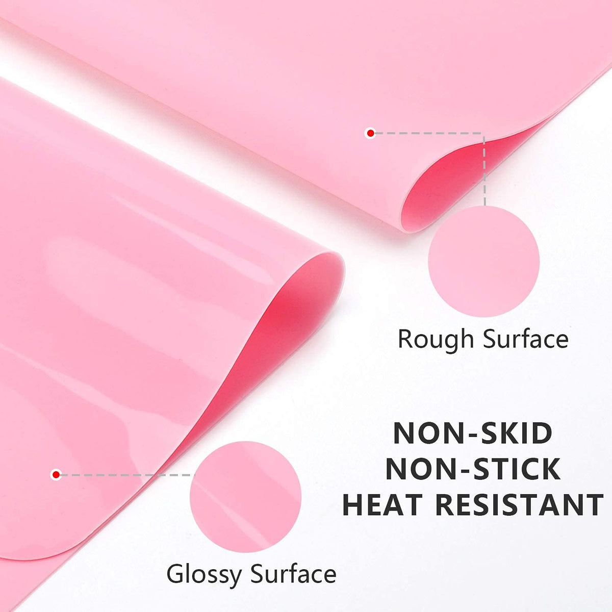 2 Pack Silicone Crafting Mats, 15.7" x 11.8" Silicone Mat for Crafts, Large Heat Resistant Sheet for Jewelry Casting, Epoxy Resin, Painting, Counter Table Protector, Placemat, Nonstick, Black