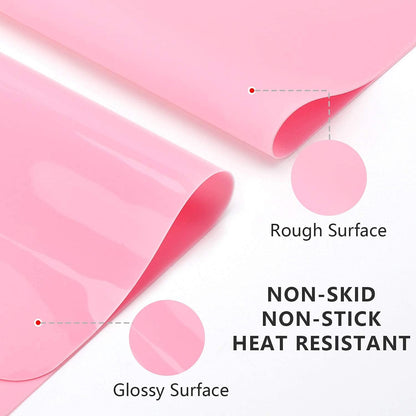 2 Pack Silicone Crafting Mats, 15.7" x 11.8" Silicone Mat for Crafts, Large Heat Resistant Sheet for Jewelry Casting, Epoxy Resin, Painting, Counter Table Protector, Placemat, Nonstick, Black