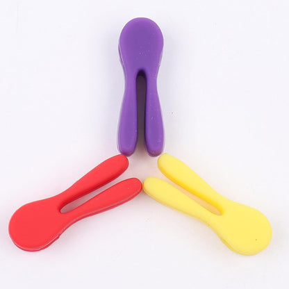 3Pcs Silicone Pot Clip Set, Heat Resistant Spoon Rest and Spatula Holder, Non-Slip Cutlery Bracket