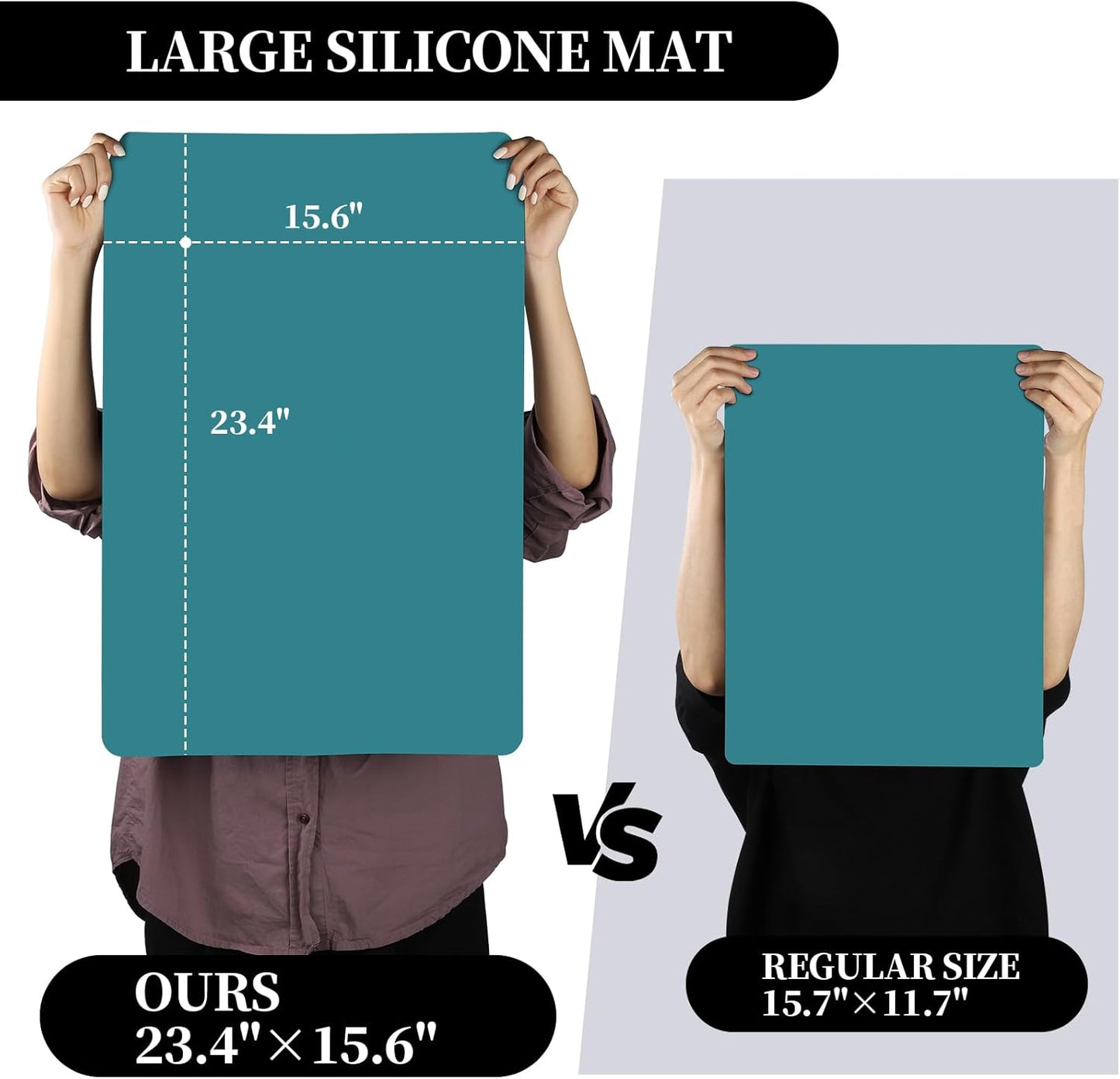 Silicone Mat for Resin Molds, 3 PCS Silicone Mats for Epoxy Resin, UV Resin, Play Dough Mat, Clay Mat, Nonstick Silicone Sheets Pads for DIY Arts and Crafts, Pink & Purple & Blue, 15.7”x 11.7”