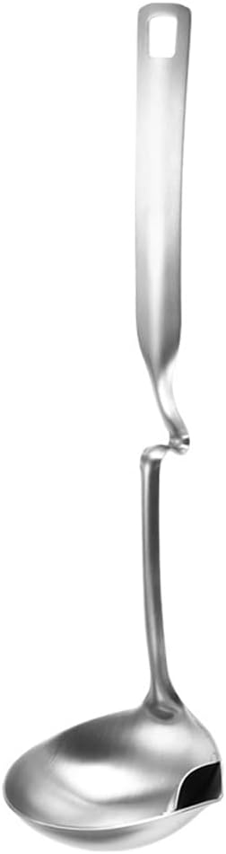 Stainless Steel Oil Filter Spoon Long Handle Grease Separator Cooking Oil Strainer Soup Ladle Kitchen Gadget