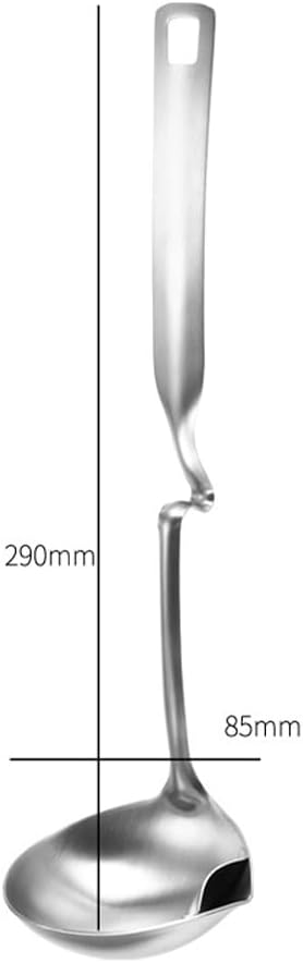 Stainless Steel Oil Filter Spoon Long Handle Grease Separator Cooking Oil Strainer Soup Ladle Kitchen Gadget