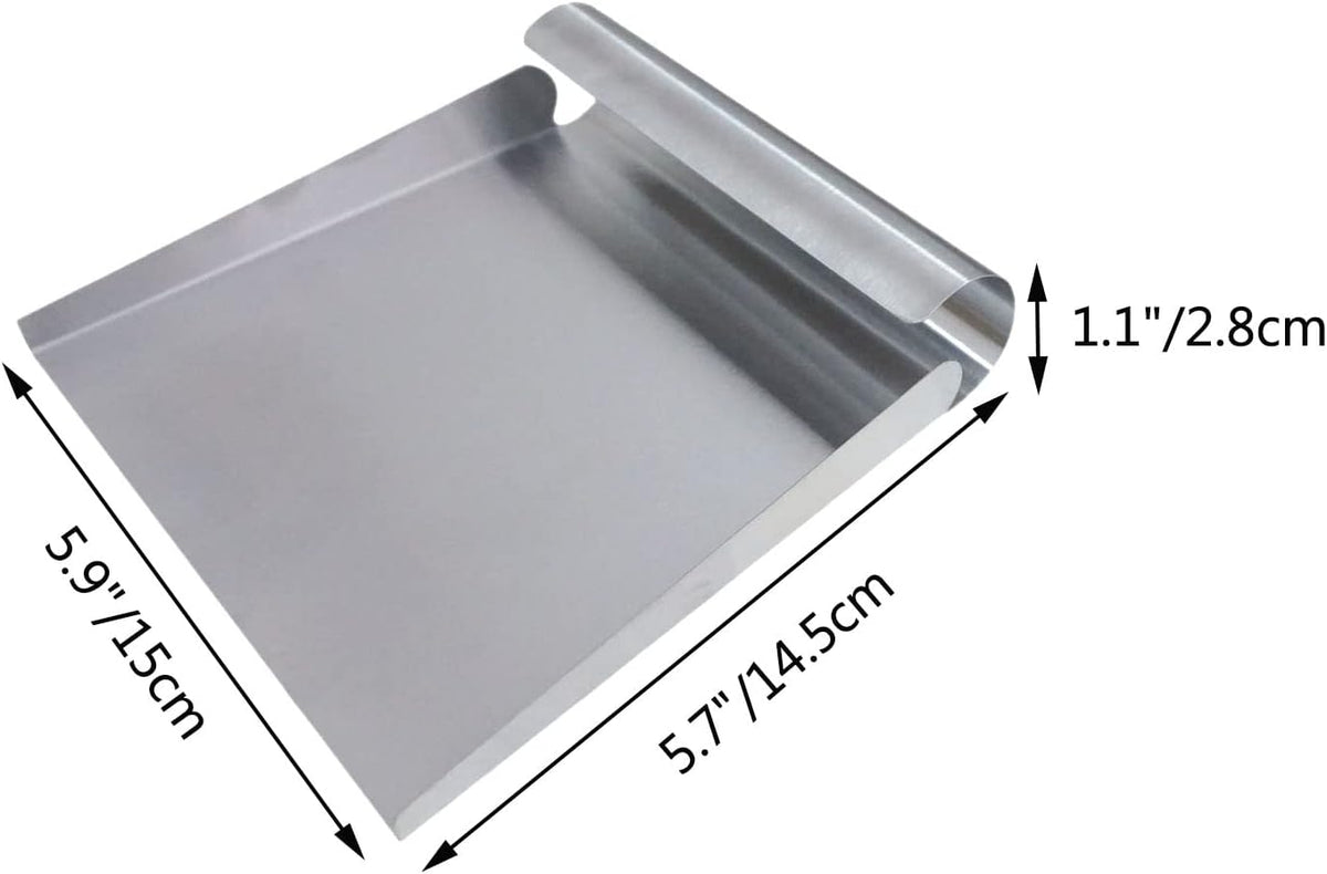 Stainless Steel Food Scooper, Food Mover, Shovel Spatula (5.9")