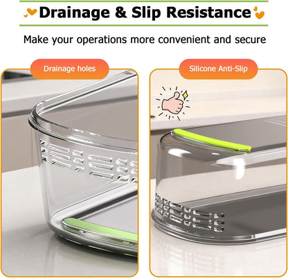 15 in 1 Vegetable Chopper with Container and Stainless Steel Blades