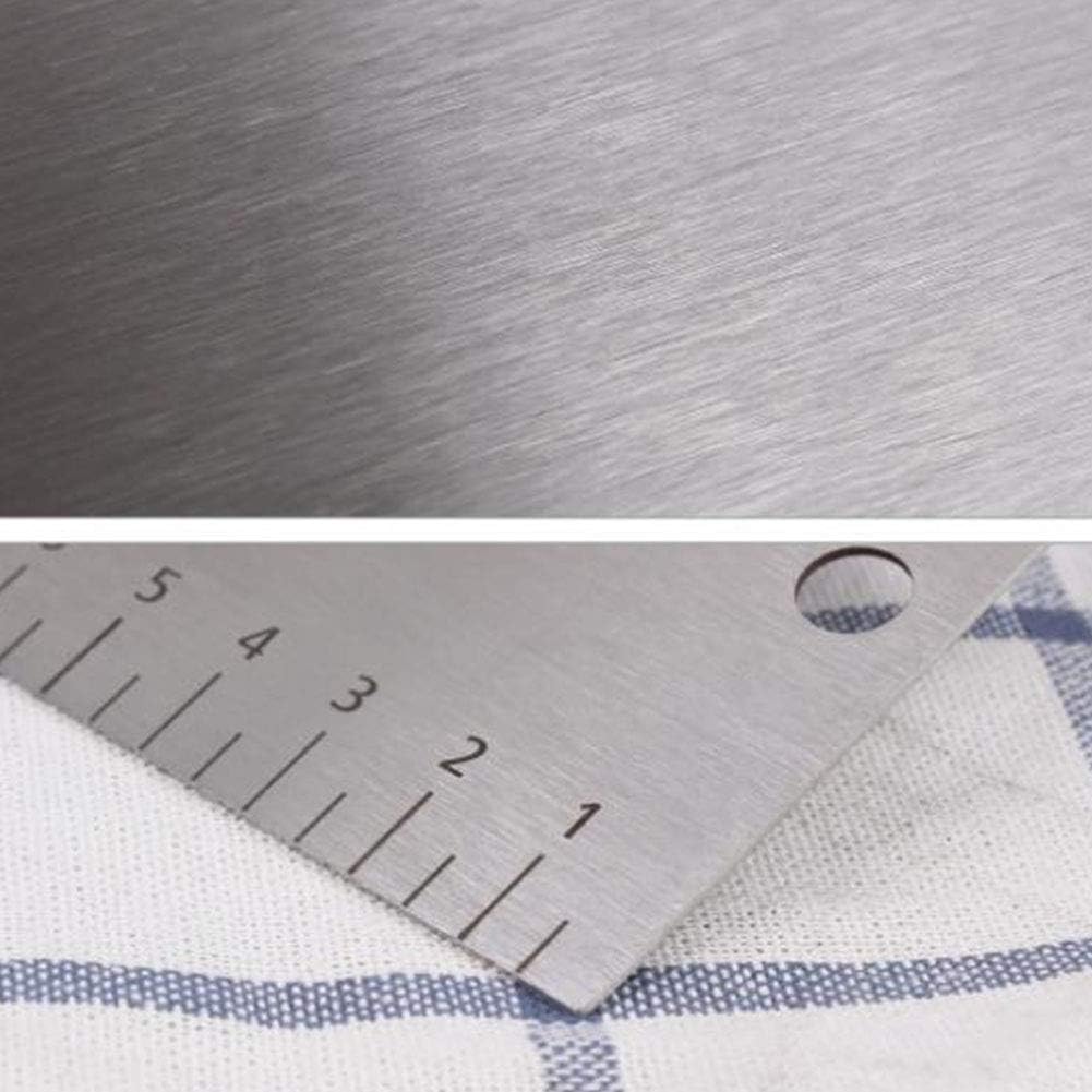 12 Inch Adjustable Cake Scraper, Leveler and Smoother with Clear Scale | Stainless Steel Cake Icing Smoother for Frosting, Mousse, Cream Cakes and Decorating,Hanging Hole,Heat-resistant Blade