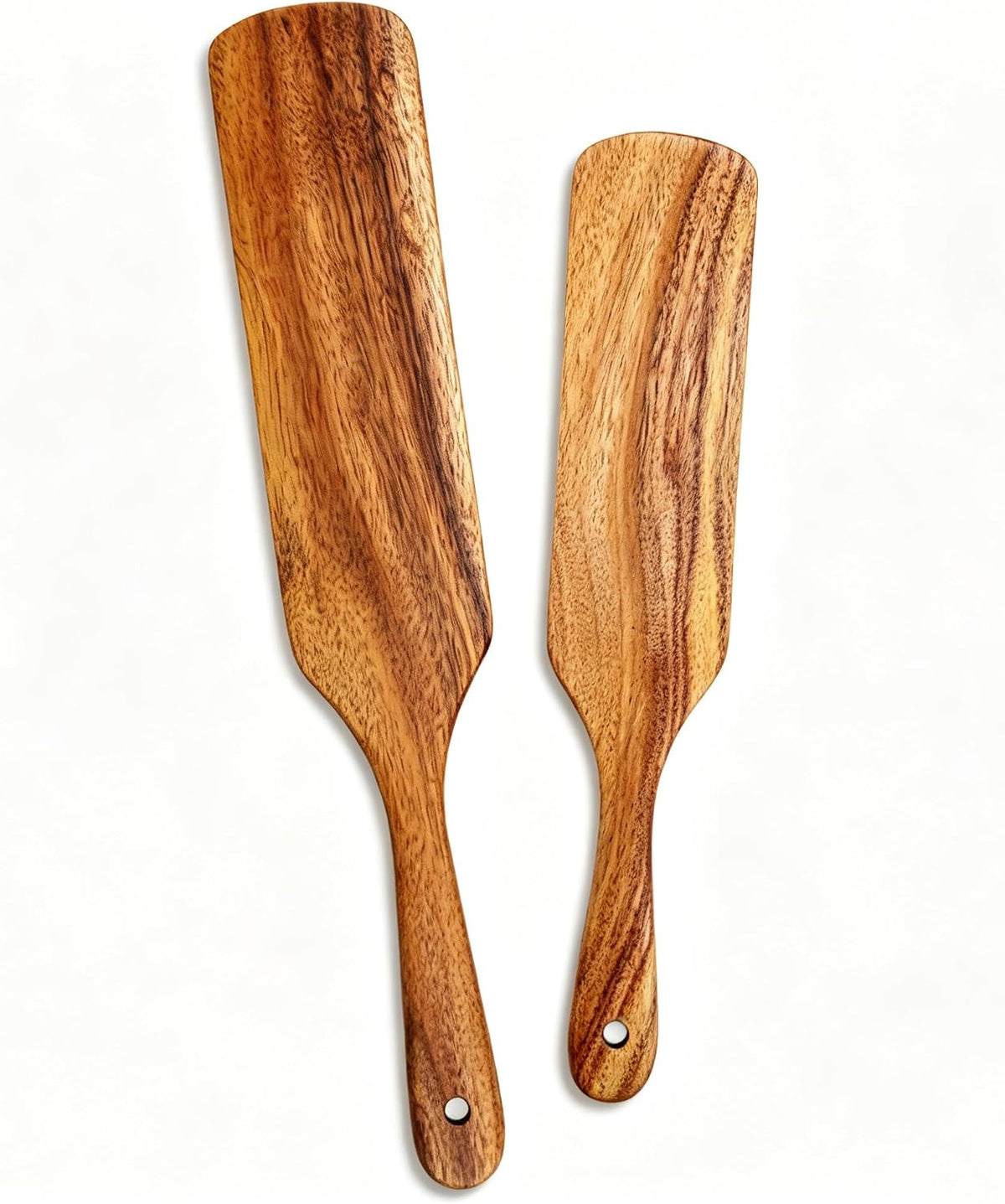 Skinny Spurtle for Sourdough Starter, 11In Acacia Wood Sourdough Spatula