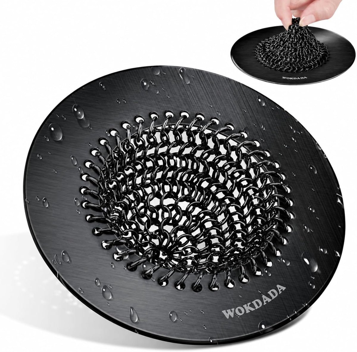Reversible Kitchen Sink Drain Strainer, Anti-Clog Flat Edge Design