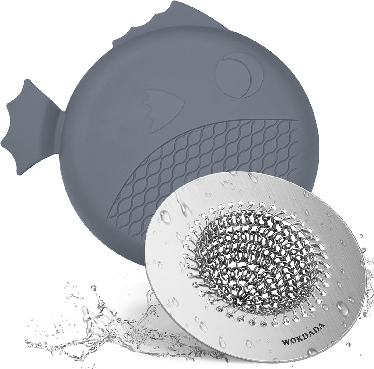 Reversible Kitchen Sink Drain Strainer, Anti-Clog Flat Edge Design