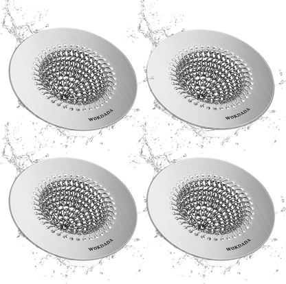 Reversible Kitchen Sink Drain Strainer, Anti-Clog Flat Edge Design