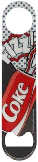 Stainless Steel Coca-Cola Bottle Opener Fridge Magnet, Red