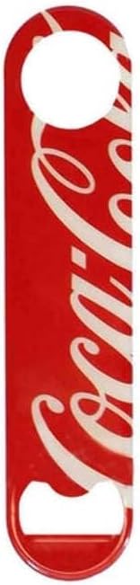 Stainless Steel Coca-Cola Bottle Opener Fridge Magnet, Red