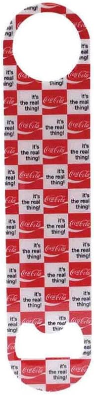 Stainless Steel Coca-Cola Bottle Opener Fridge Magnet, Red