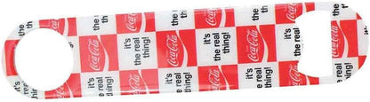 Stainless Steel Coca-Cola Bottle Opener Fridge Magnet, Red