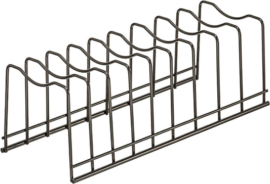 Pot Lid Organizer, Pot Lid Rack Holder, Rest Cutting Board, Bakeware, Pots & Pans, Serving Trays, Reusable Containers in Cabinet Pantry, Stainless Steel