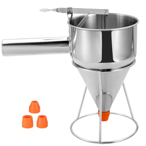 Pancake Batter Dispenser Funnels with Stand (1200 ML/40 OZ)