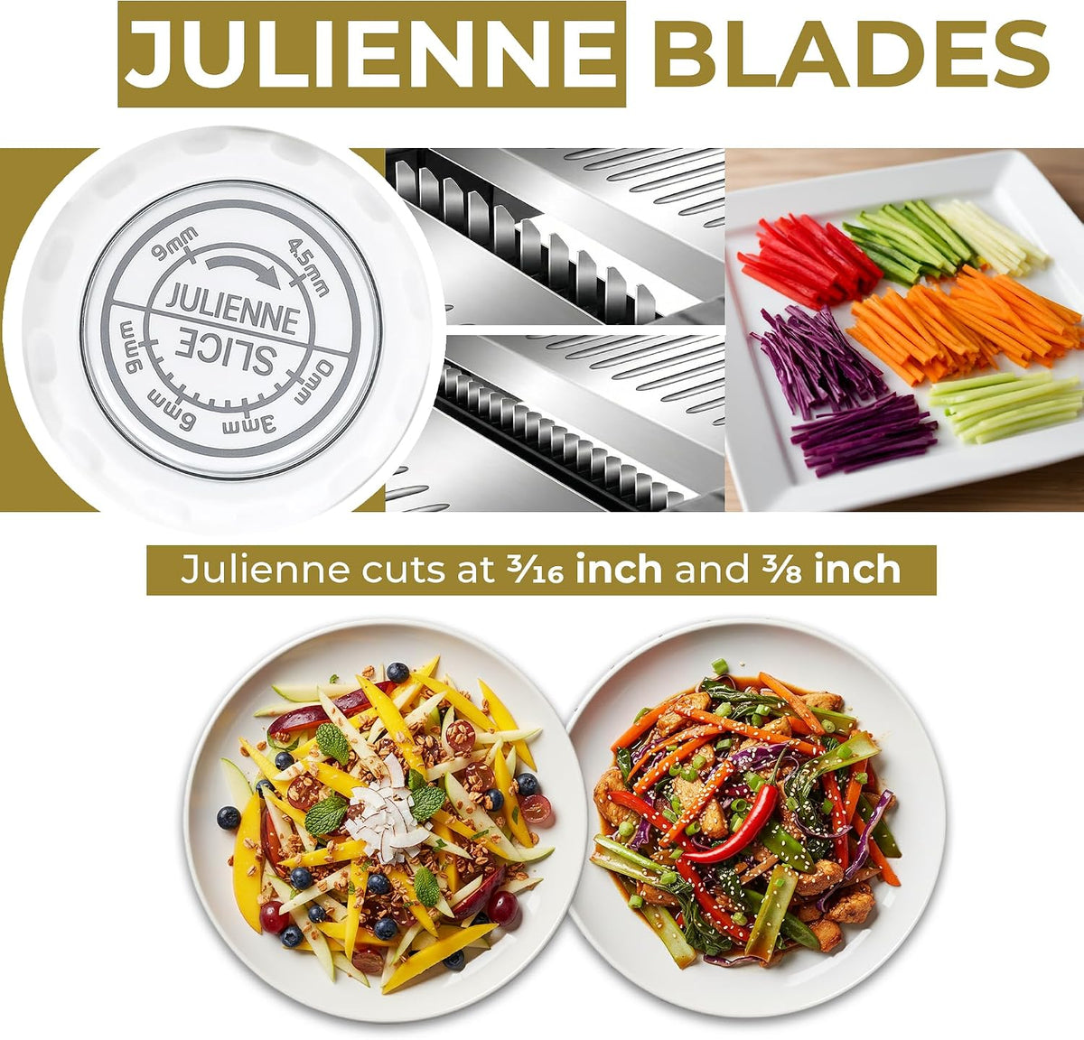 Gramercy Mandoline Slicer for Kitchen with 12 Slice Settings, Black Edition