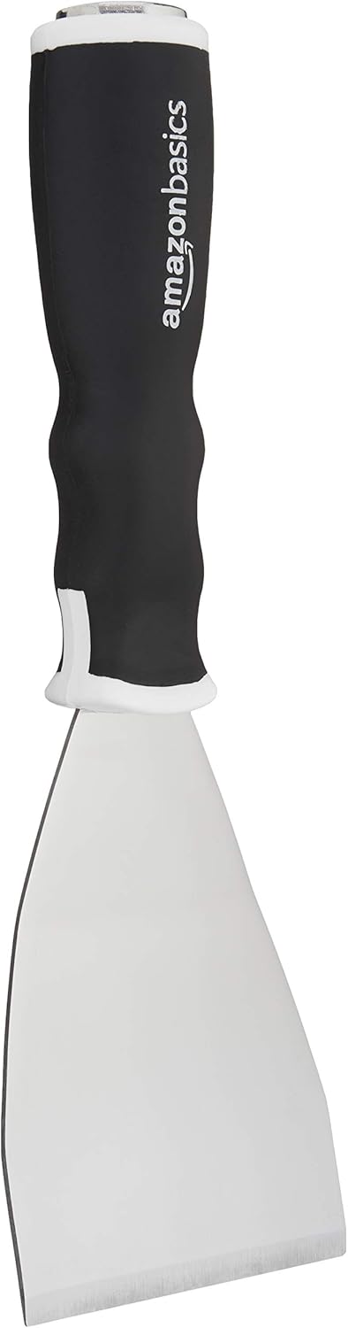 Soft Grip Bent Scraper with Pole Socket, Heavy-Duty Hammer End for High-Reach Scraping, 3"